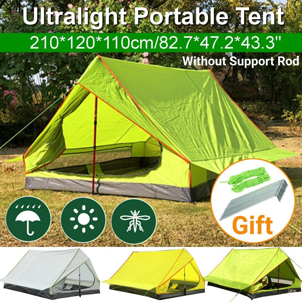 1-2 Person Outdoor Camping Tent Repellent Net Tent Backpacking Solo Camping Tents NEW Ultralight Summer Double Door Mesh Tent