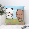 Kawaii Cute Bubu Panda Dudu Pillowcase Double-Sided Printing Cushion Cover Decorations Throw Pillow Case Cover Home Zippered