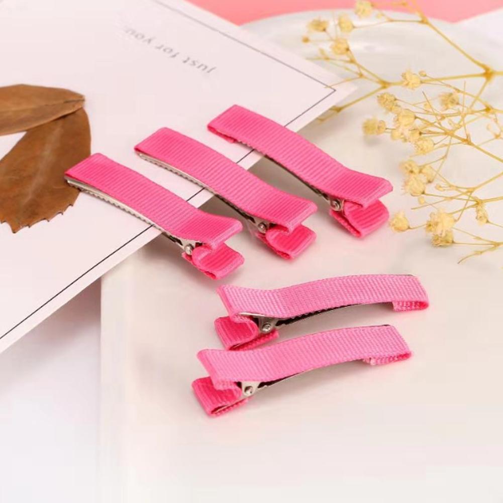 10PCS DIY Handmade Hairclips For Women Basic Bows Hair Clips Coverd Ribbon Hair Barrettes Handicraft Hair Accessories