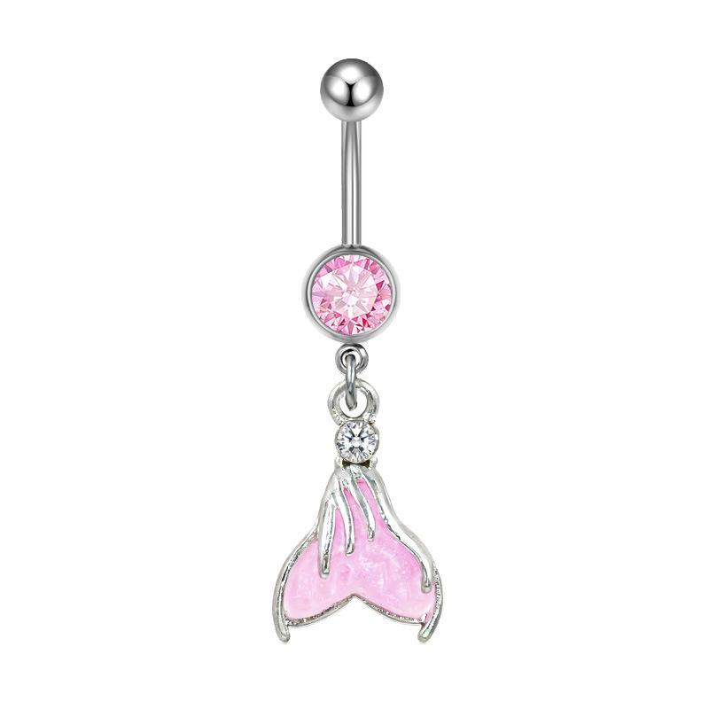 Gaibei Trendy European & American Cat Dolphin Navel Ring Jewelry