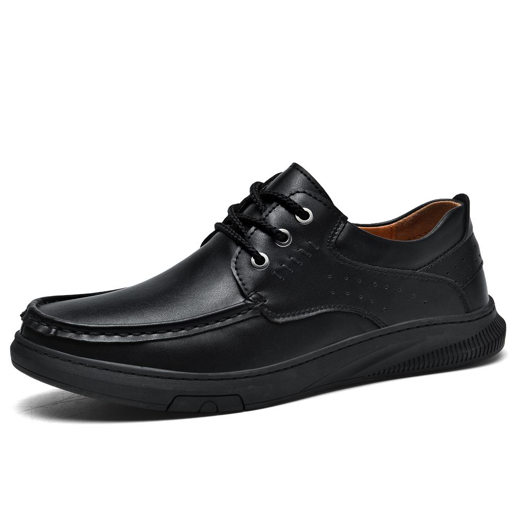 Men's casual shoes Four Seasons new business meeting leather shoes soft sole non-slip classic party fashion Joker leather shoes