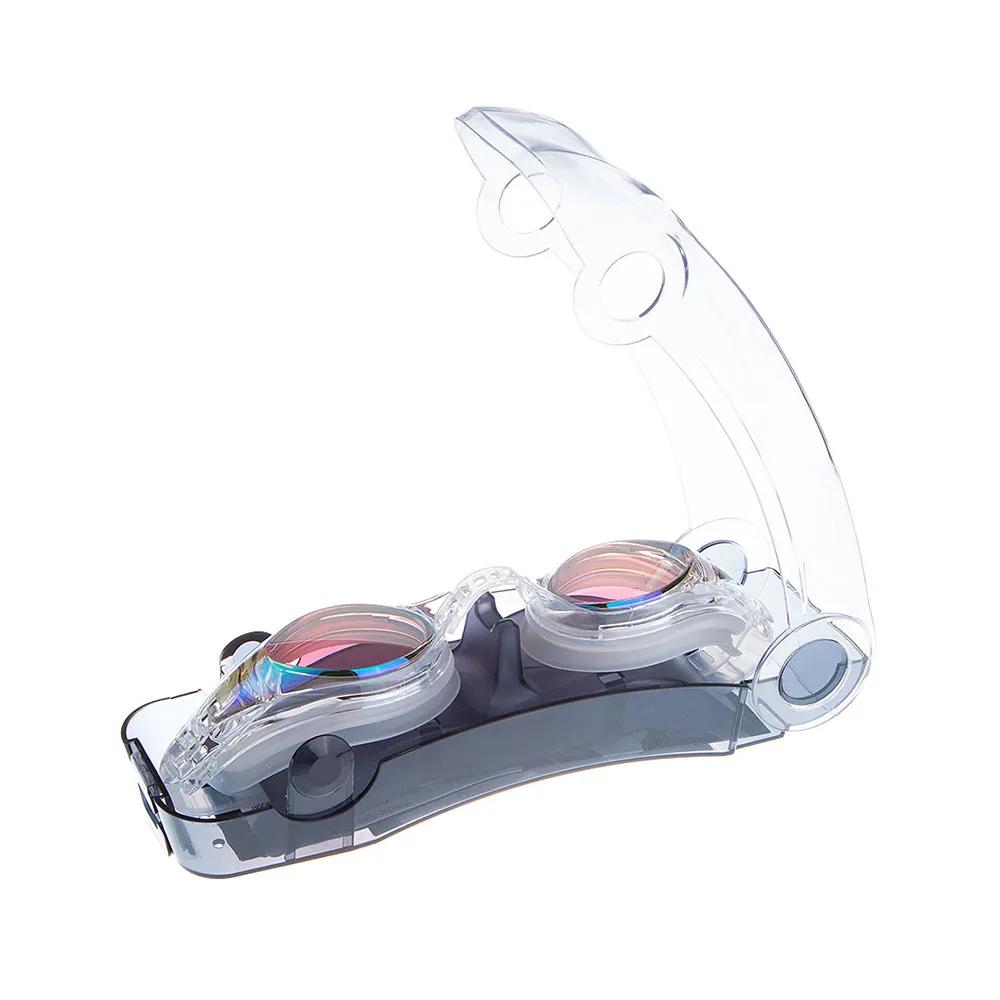 Madwave Plastic Swimming Goggles with Mirror Coating Competition Mirror Automatic