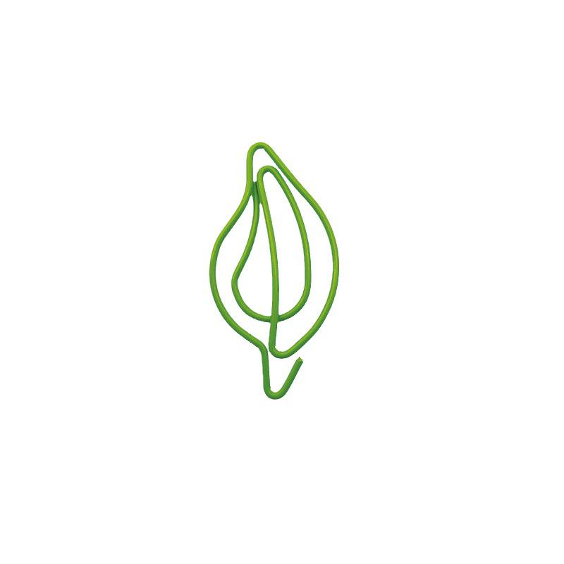 

Green Leaf Shaped Paperclip for Office and Diary Decoration зелёный