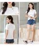 Chinese & Korean Style Slim Fit Short Sleeve Women's Cotton T-shirt - Comfortable & Versatile