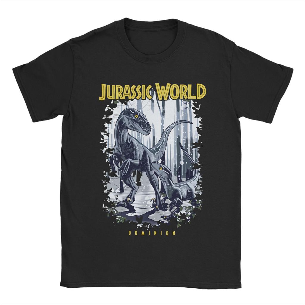Men T-Shirt Jurassics World Novelty Cotton Tees Short Sleeve  T Shirts Round Neck Clothing Graphic Printed