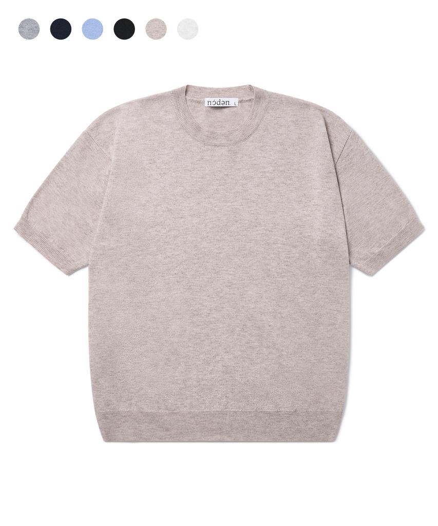 Nodeun Washable Summer Wool Crop Short Sleeve Knit - 6 Colors