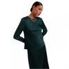 Womens/Ladies Mesh Crew Neck Long-Sleeved Top