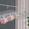 Multi-Clip-Kleiderbügel, faltbar und verdickt, 24/40/52 Clip-Socken, Handtuch, winddichter Kleiderbügel
