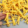 Creative Stretchable Yellow Pull Toys – Transforming Soft Dolls for Kids, Ventilated & Foldable Christmas Toys (Ages 3+)