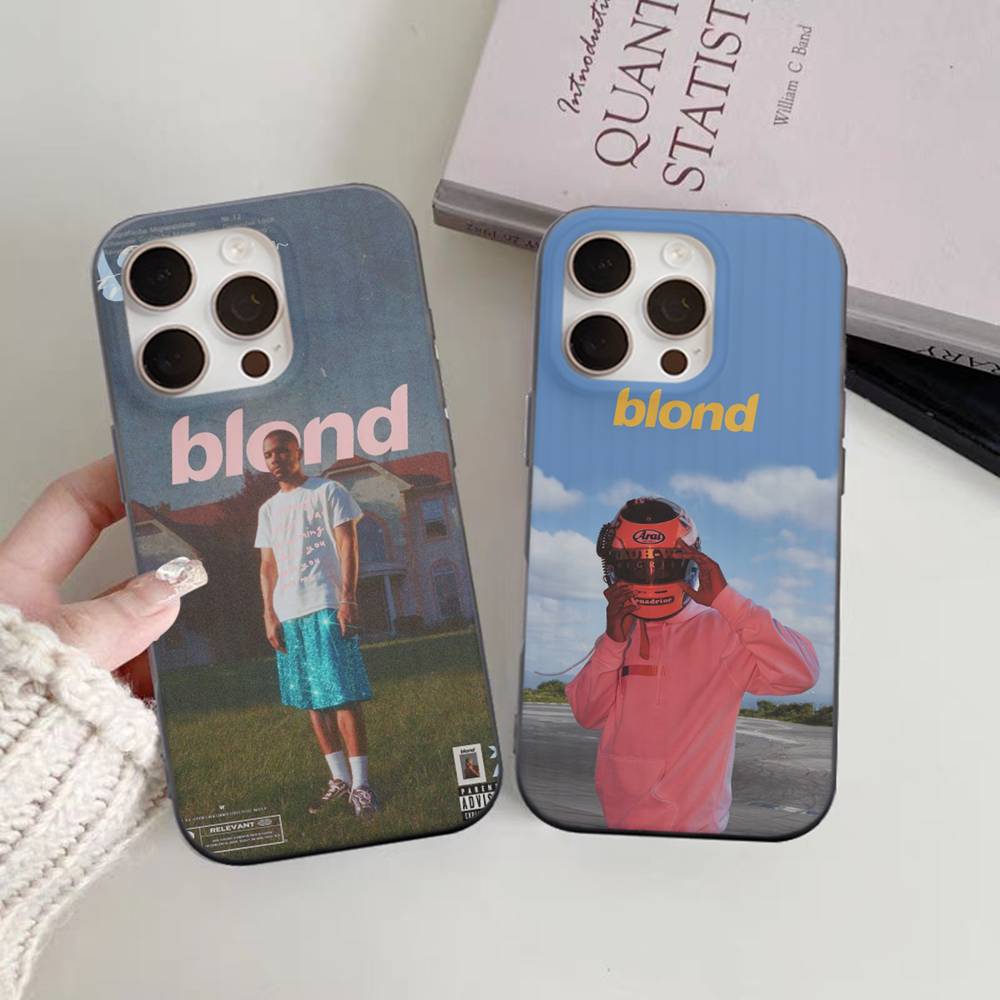 Album F-Frank O-Ocean Rap Coque de téléphone souple ondulée transparente Pour IPhone 17 15 16 11 12 13 14 Pro Max Plus Pro