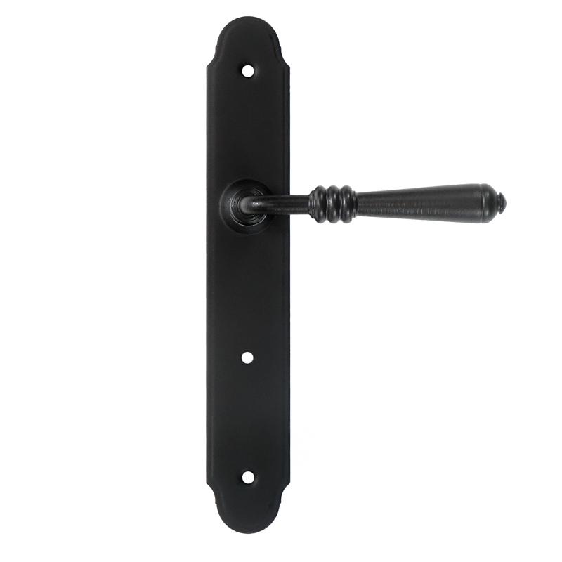 DEVON door handle with WC 72 BLACK plate