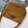 Korean Style Corduroy Tote Bag Elegan Crossbody Bag Casual Multifunctional Shoulder Bag  Travel