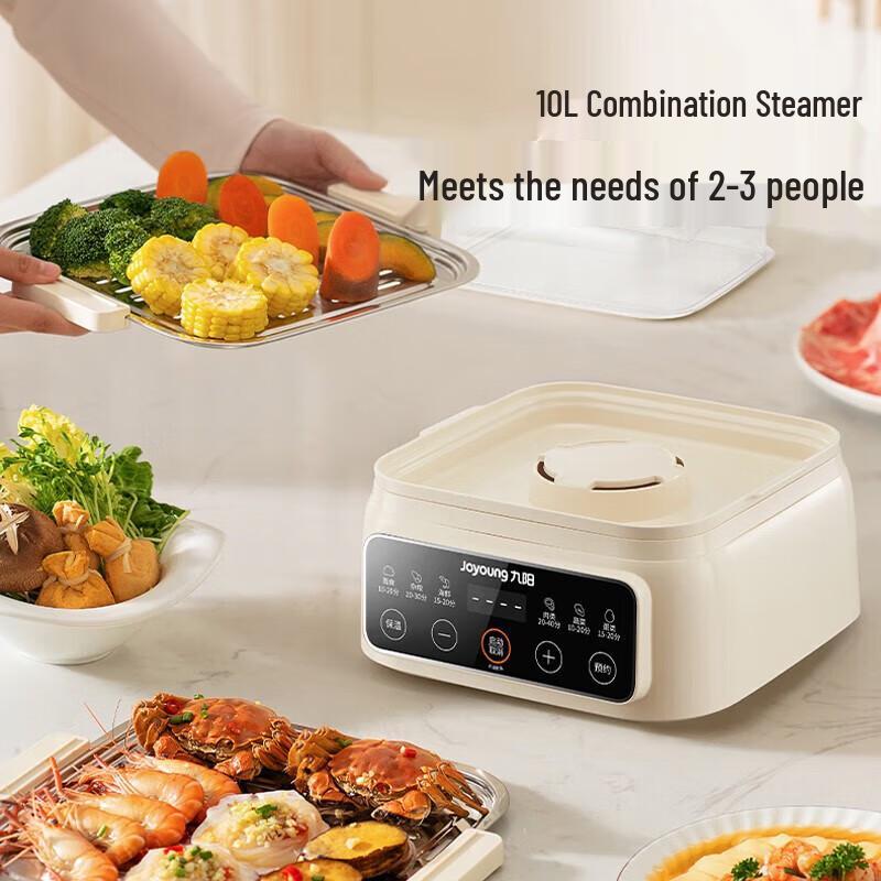 Joyoung 10L Double-Layer Stainless Steel Electric Steamer CN plug (adapter included)