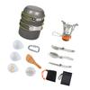 Outdoor Gas Burners Stove Tourist Pots Set Outdoor Cooking Utensils Camping Cookware Kits Folding Utensils Stove Set
