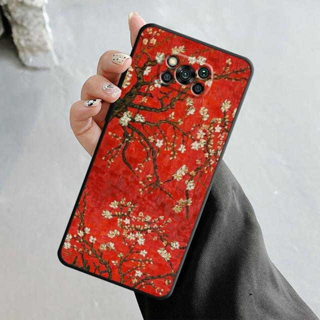 Van Gogh Art Retro Plum Blossom Case For Xiaomi Poco X3 Nfc X4pro M3 C40 For Mi 12 11 10 10t 8 Note10 Lite 11ultra 11t Pro F1