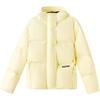 Girls' Wide Brimmed Bread Grid Down Jacket