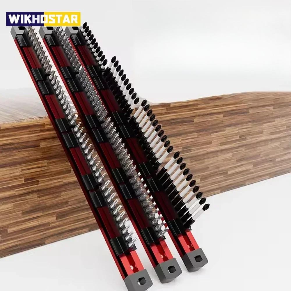 Magnetic Screwdriver Bit Holder Organizer 40 Slots Tool Manager Storage Case for Electrician DIY Projects Gifts Workshop Garage