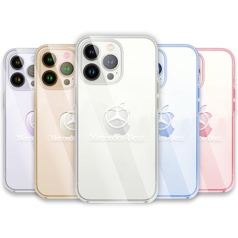 New Fashion Car Logo Transparent Phone Case For Mercedes-Benz B-Class W245 W246 W247