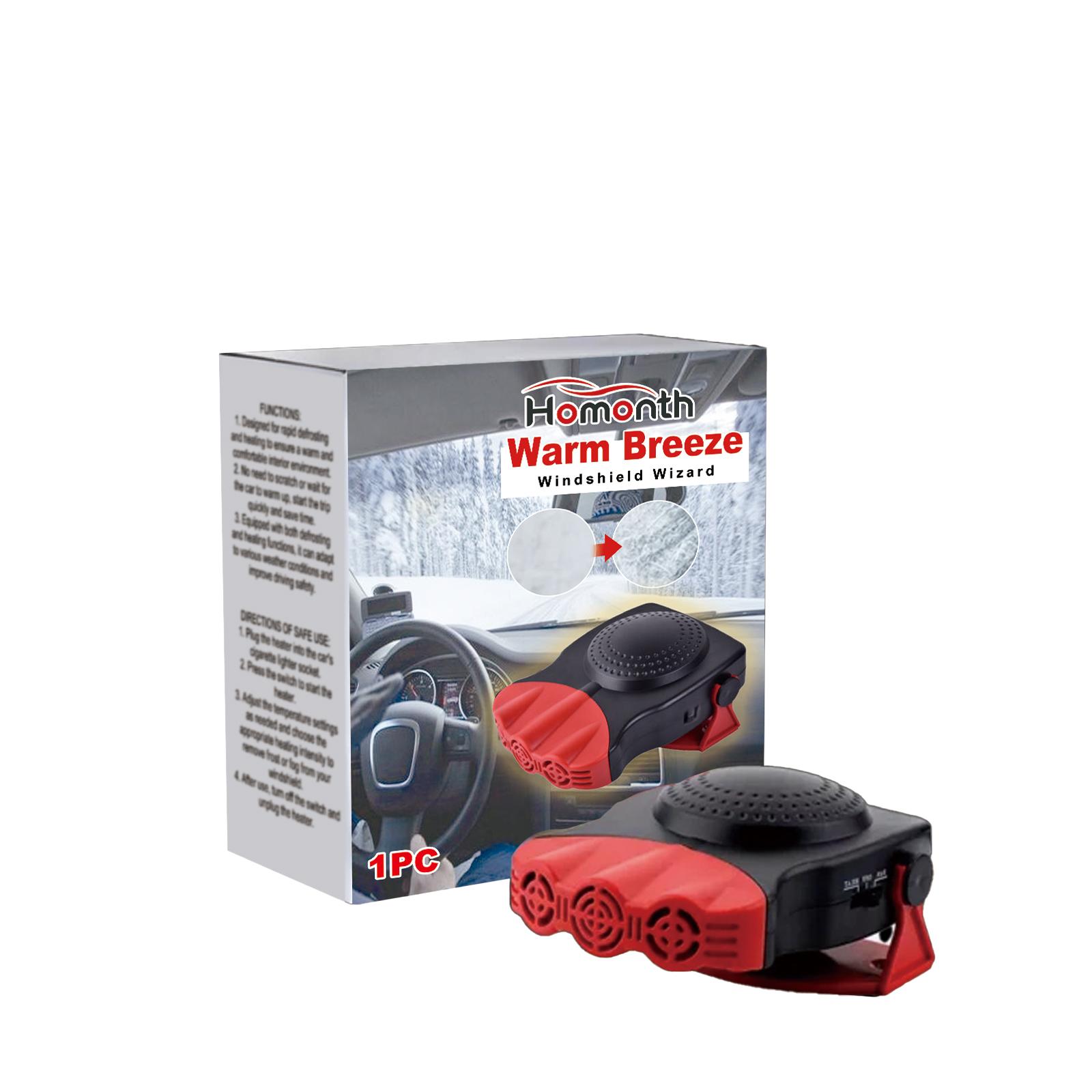 Car Heater Fan 150W/12V Car Heater Electric Cooling Heating Auto Windshield Defroster Defogging Rapid Removal Demisting Heater