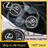 2026 Hot Interior Stickers 2Pcs Car Interior Coaster Water Cup Anti-slip Pad Decorate Mat For F SPORT ES UX 300e GS GX IS