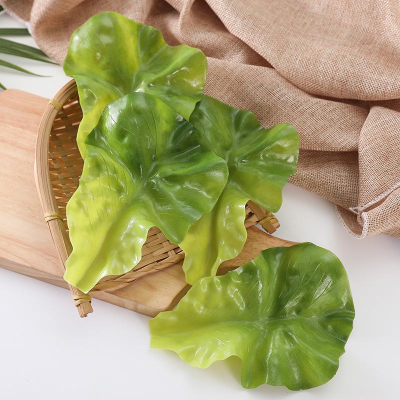 Artificial Lettuce Leaf Model for Hot Pot, Restaurant Decoration, and Photography Display