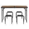 Ensemble camping pliant - SPRINGOS - CS0180 - format valisette - 4 chaises - table réglable 3 hauteurs