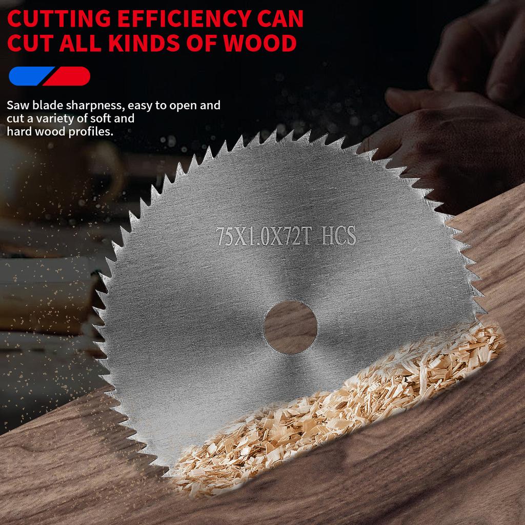 3inch Carbide Circular Saw Blade Cutting Disc Power Tool Accessories for Wood Plastic Cutting 72T Saw Disc