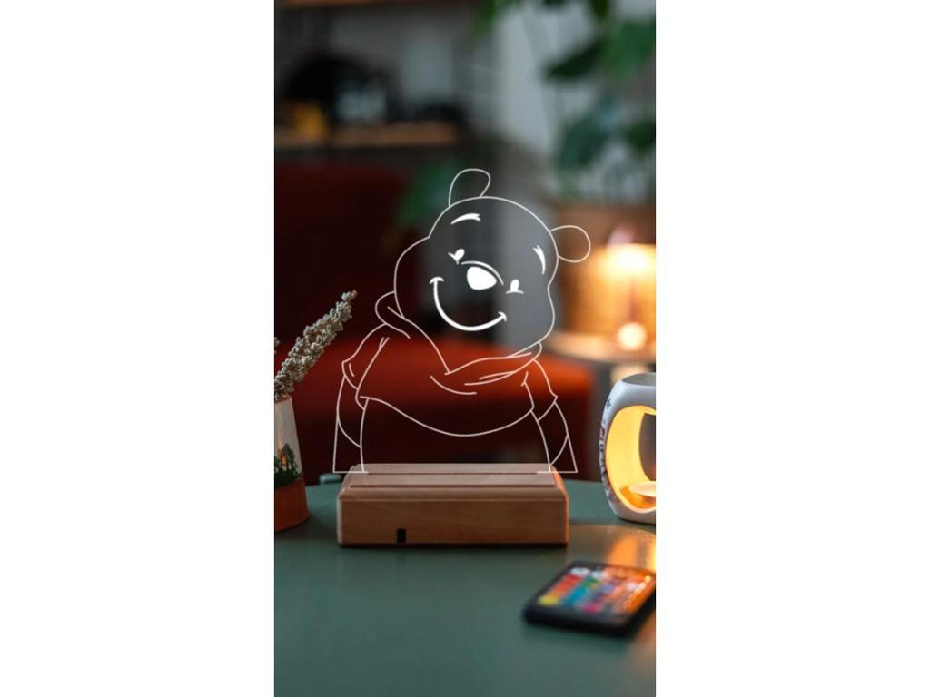 Winnie The Pooh Ayı Winnie Hediye 16 Renkli Kumandalı Gece Lambası