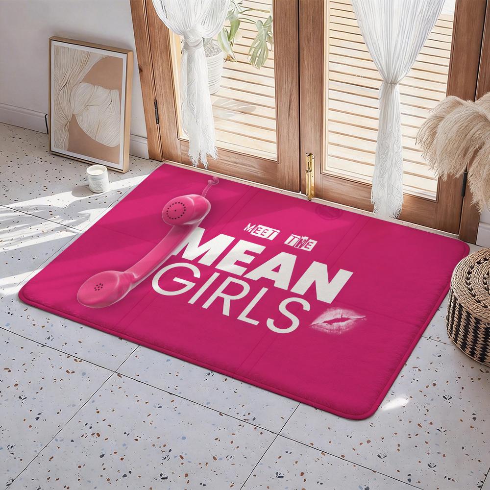 Mean Girls Floor Mat Eco  Flannel Doormat Non Slip Odorless Indoor Floor Rug Soft Short Plush Home Mat