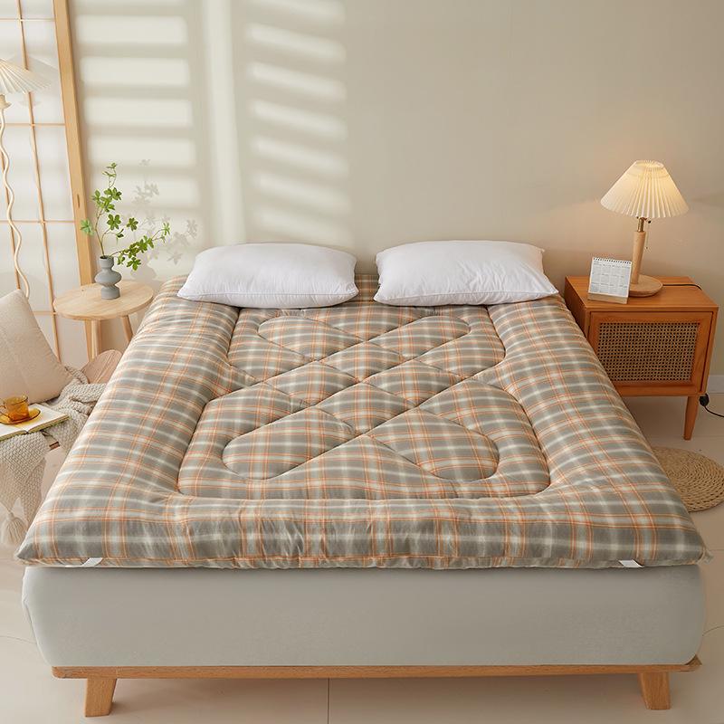 2025 Baumwoll-Matratzenauflage: Weiche, dicke, gesteppte Matratzenauflage für Einzelbetten - Ideal für Studentenwohnheime und Zuhause