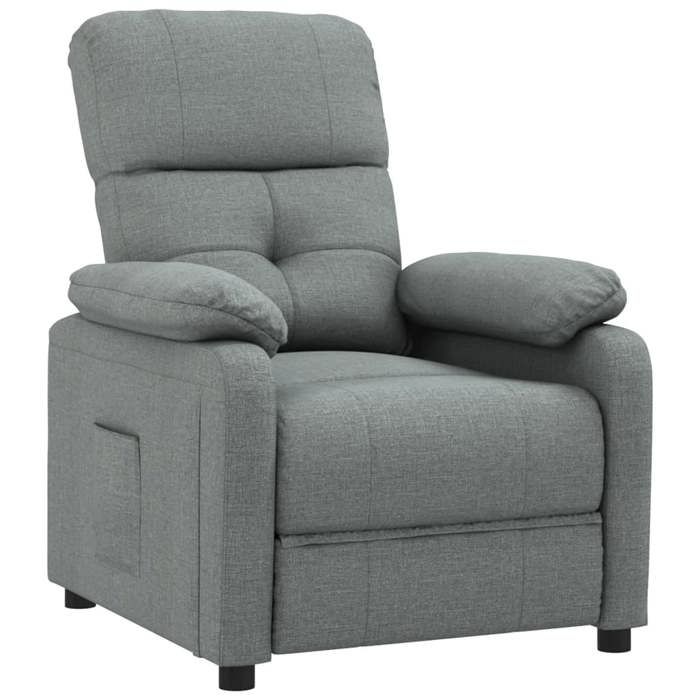 VidaXL Fauteuil Inclinable, Siège avec Accoudoirs et Dossier, Chaise de Relaxation avec Repose-pied, Meuble de Salon, 348276