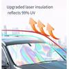 Car sunshade front shield New anti-ultraviolet sunshade sunblock thermal insulation sunshade umbrella windshield car shade radiu