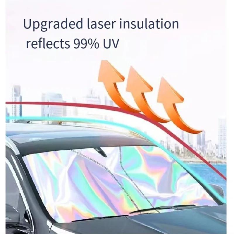 Car sunshade front shield New anti-ultraviolet sunshade sunblock thermal insulation sunshade umbrella windshield car shade radiu