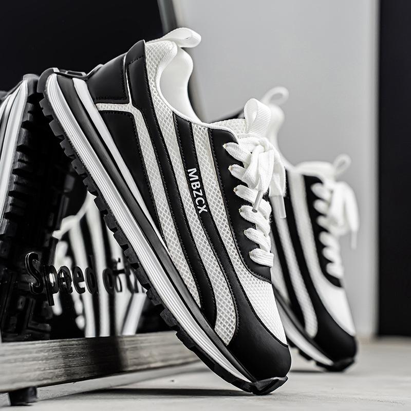 New ModelMen'S Shoes, Summer Mesh Breathable, Trendy Versatile Sports Casual Shoes, Men'S Thick-Soled Popular Dad Shoes