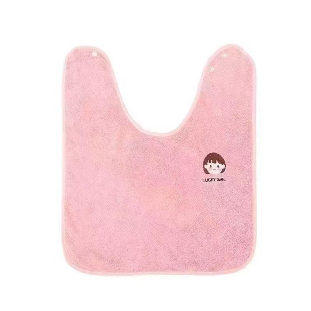 

Multifunctional Cartoon Baby Bibs Waterproof Saliva Towel Soft Skin-Friendly Toothbrush Washing Face Bath Towel for Toddlers Kids рожевий