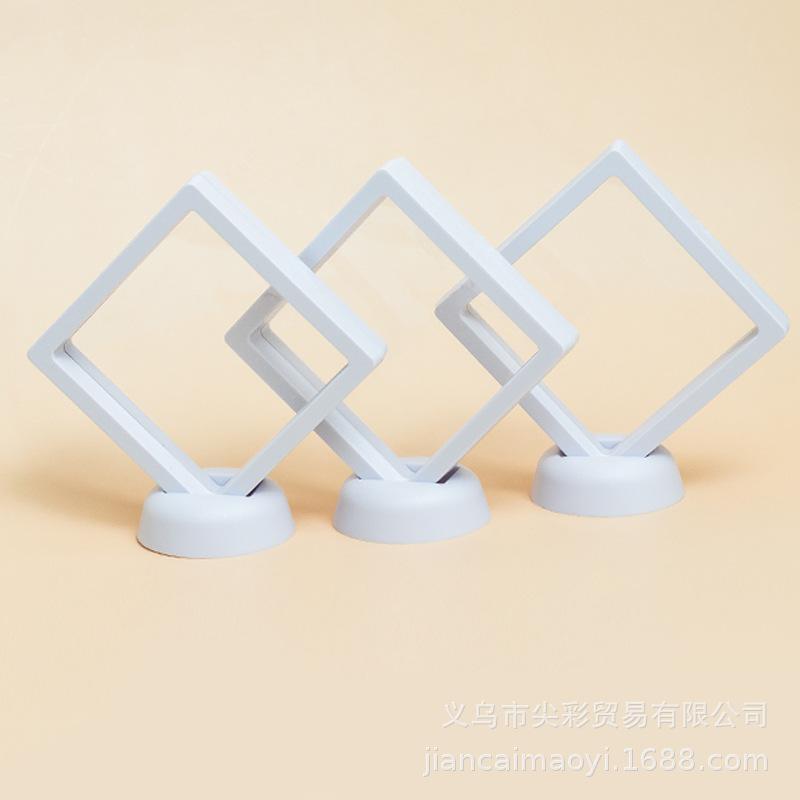 PE Film Suspension Frame Jewelry Buddha Bead Bracelet Packaging Box Anti Oxidation Jewelry Display Boxes 10pcs Sealing and Moisture Resistance