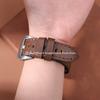 Genuine Leather Watch Band Bracelet 20mm 22mm 24mm Cowhide Vintage Watchband Deployment Clasp For Samsung Galaxy Watch 3/4 Strap