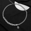 Titanium steel collarbone chain boys ins hip hop cold wind niche design pendant men's necklace