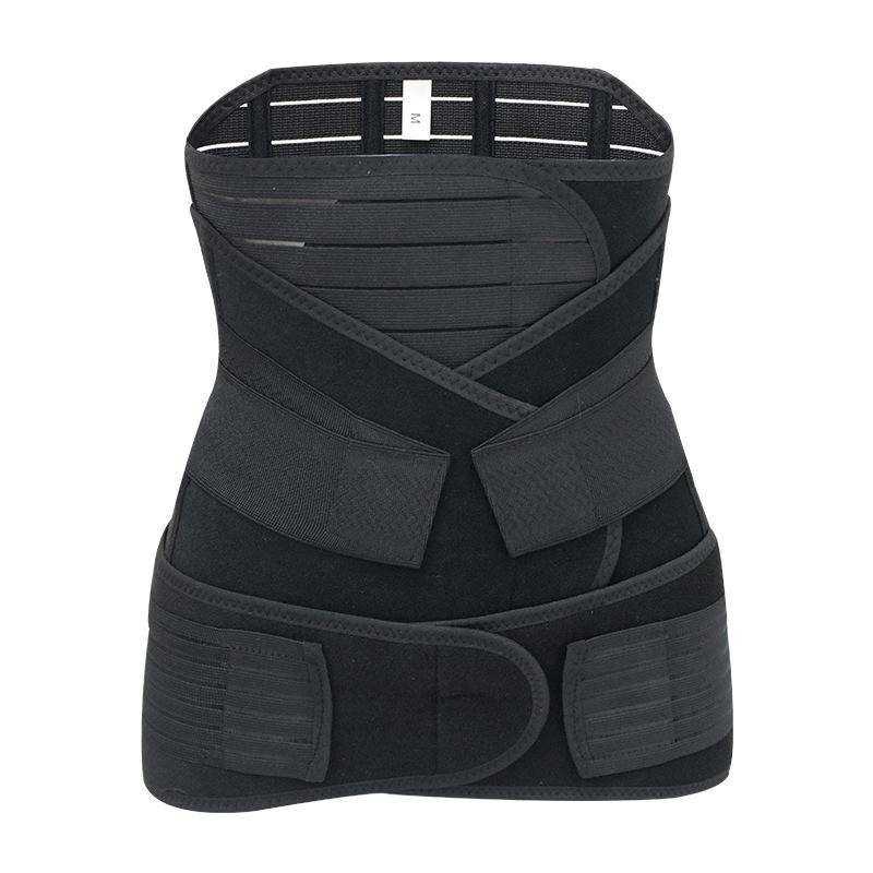 Postpartum Belly Belt 3 in 1 Body Shapewear Postpartum Recovery Belly Pelvis Wrap Breathable Postpartum Belt M чёрный