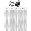 20Pcs/Lot Tube Clamp Spring Clips Elastic Buckle for Fuel Oil Line Water Hose Pipe Fastener 65MN Manganese Steel 5mm-27mm