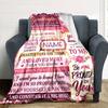 Granddaughter'S Eternal Love Customized Name Birthday Plush Blanket Suitable For Both Men And Women Digital Printing Fantasy Theme All Seasons