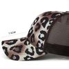 New Ponytail Hole Baseball Cap Solid Summer Fashion Leopard Print Mesh Hat Women's Personalized Velcro Adjustable Hat