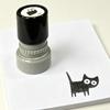 Cute Black Cat Stamp Self Inking Cat Pattern Stamp Mini Kitten Stamp for Journals Cards Planners Scrapbooks Decoration