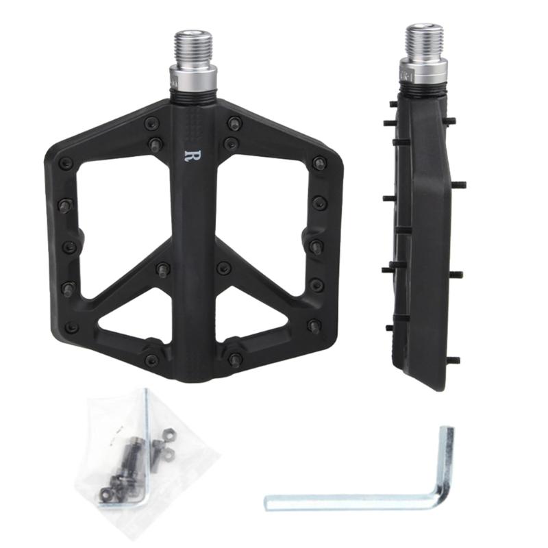 Sealed Bearing Bicycles Pedals Platform, 9/16Inch Flat Pedals Antislip Bike Footrest Dustproof Mountain Bicycles Pedals