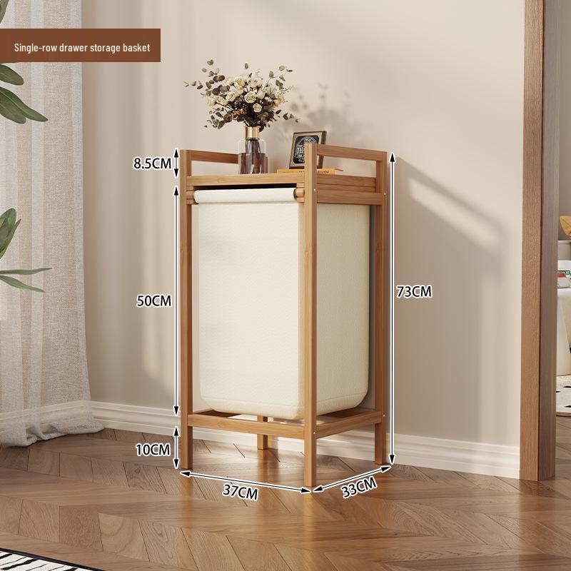 Multi-layer Bamboo Storage Cabinet for Bedroom: Toy and Clothes Organizer, Drawer and Shelf Unit
