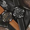 OCHSTIN retro leather automatic mechanical watch trendy casual business watch men