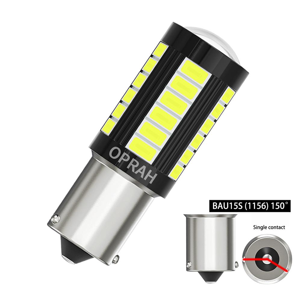 10pcs Car Truck Light 12V 24V LED 5630SMD 1156 BAU15S PY21W P21W 1157 BAY15D Bulb 7440 7443 Canbus Signal Lamp DRL Running Light