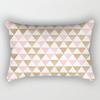 Ins Pink Geometric Waist Pillow Case Car Sofa Pillow Cushion Cover Pillow Case Pillow Case Pillow Case