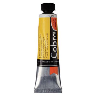 Oil Paint - Cobra - Watermixable - Transparent Yellow Medium - 40ml Tube - S3