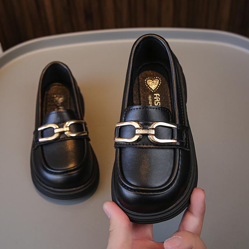 Girls' Spring 2026 British-Style Leather Shoes - Versatile, Soft Sole, Casual Korean Fashion